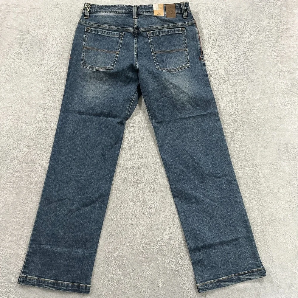 Prana Axiom Straight Leg Jeans Men 34x32 Denim Antique Stone Blue Cotton Y2K